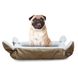 Лежак для котов собак 90×110 см (тёмно бежевый) A4000007 фото 7