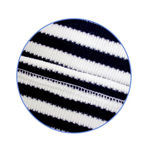 Тельняшка XL тройной вязки зимняя 100% х/б с темными и белыми полосами  A2002015 фото