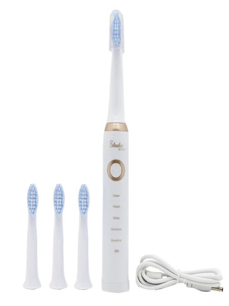 Електрична зубна щітка Shuke SK-601, 3 змінні щітки A8001000 фото