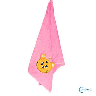 Полотенце микрофибра тигрёнок розовый 35х70 (для рук) A1007014 фото