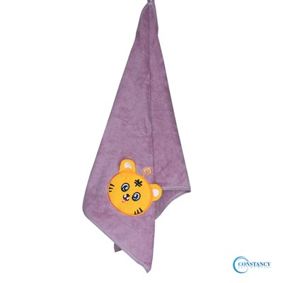 Рушник мікрофібра тигреня фіолетове (для рук) 35х70 см A1007015 фото
