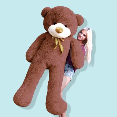 Плюшевый медведь "шоколад" Рафаель 200см A5000006 фото