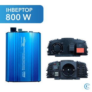 Інвертор напруги Tommatech MS800, 12V/220V, 800Вт, approximated, 1 розетка 00550016 фото