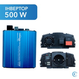 Інвертор напруги Tommatech MS500, 12V/220V, 500Вт, approximated, 1 розетка 00550017 фото