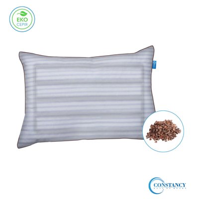 Подушка для сна с гречневой шелухой и холлофайбером 50х70 A1001008 фото