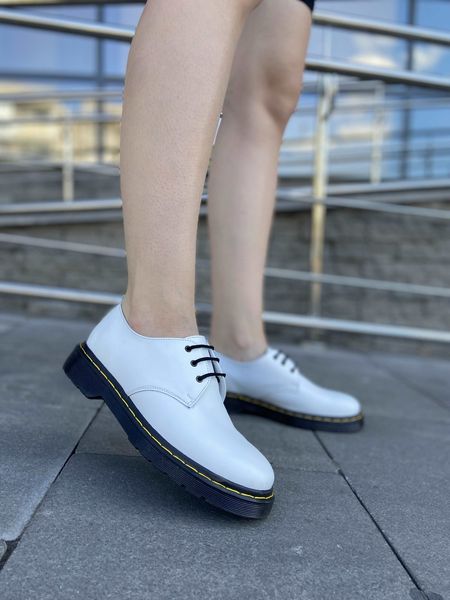 Шкіряні білі туфлі зі шнурком 3391OPTION24605 фото