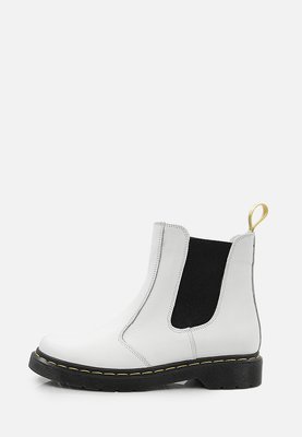 Білі шкіряні черевики з резинками у стилі Челсі 3624OPTION20159 фото