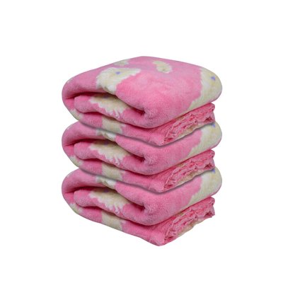 Полотенце микрофибра розовые перья 70х140 (банное) A1007007 фото
