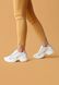 Жіночі білі кросівки зі сріблястими вставками 3773OPTION21843 фото 5