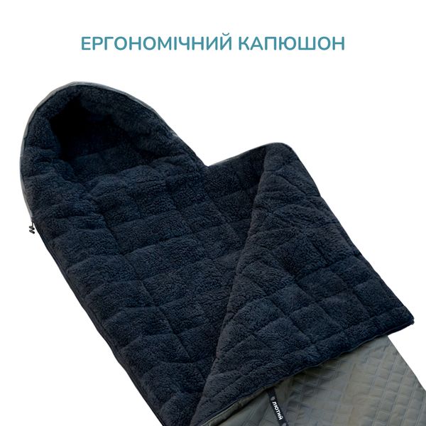Спальный мешок меховый  ­“Лютый” хаки A2000036 фото