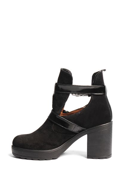 Стильні жіночі замшеві черевики з ременями 2936OPTION5630 фото