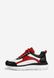 Шкіряні кросівки комбіновані червоні білі чорні 3705OPTION26686 фото 2