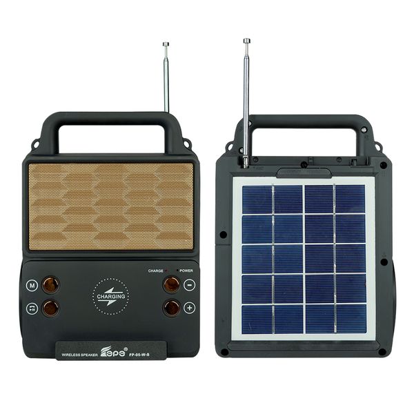 Портативная солнечная автономная система Solar FP-05WSL + FM радио + Bluetooth + Беспроводная зарядка A7000010 фото