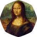 Фігурний дерев'яний пазл Мона Ліза (Леонардо да Вінчі) L 723 фото 1
