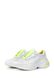 Шкіряні білі перфоровані кросівки з жовтими вставками 3710OPTION21346 фото 1