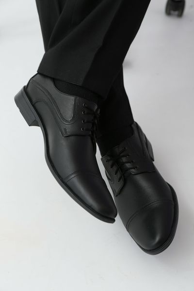 Туфлі чоловічі класичні чорні шкіряні 3254OPTION26450 фото